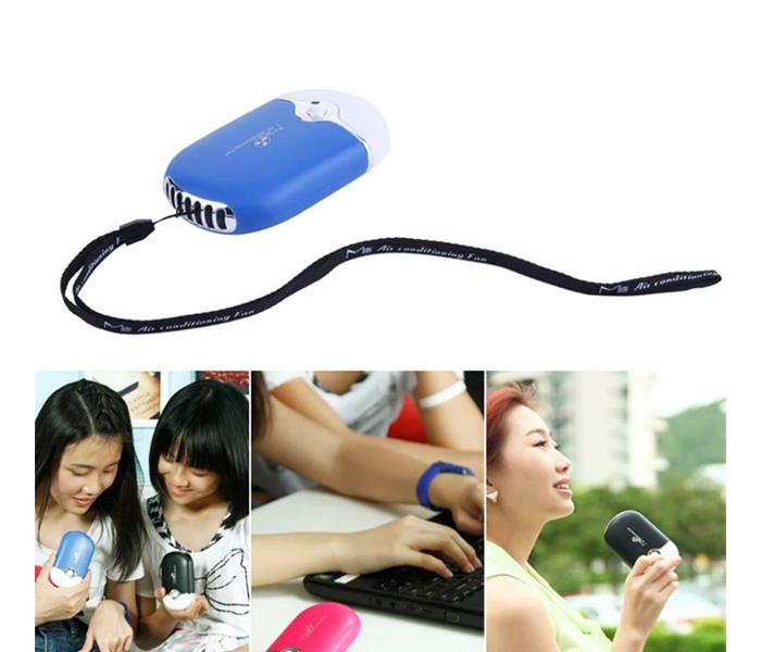 Mini USB Portable Electric Bladeless Eyelash Fan - Blue - Zoom Image 4