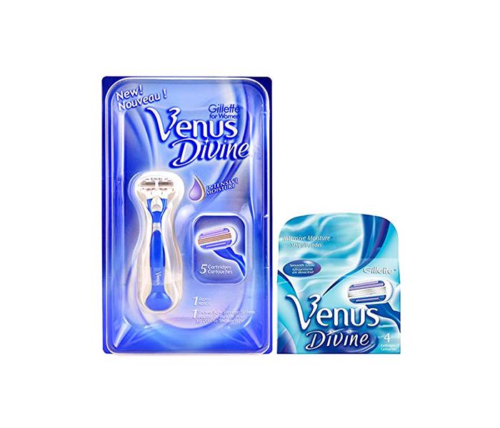 Gillette for Women Venus Divine Razor with 5 Cartridges plus Pack of 4 Cartridges - Zoom Image 1