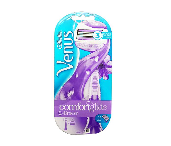 Gillette Venus Comfortglide Breeze Razor with 2 Cartridges - Zoom Image 1