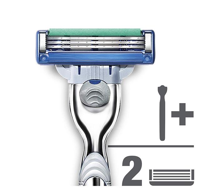 Gillette Mach3 Turbo Razor with 2 Cartridges - Zoom Image 2