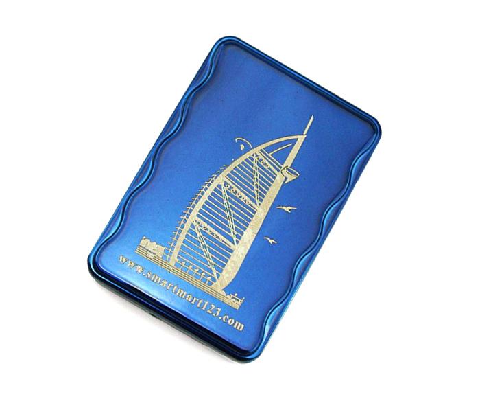 Smart USB  Flameless And Rechargeable Designer Cigarette Lighter - Blue (Burj Khalifa Design) - Zoom Image 2