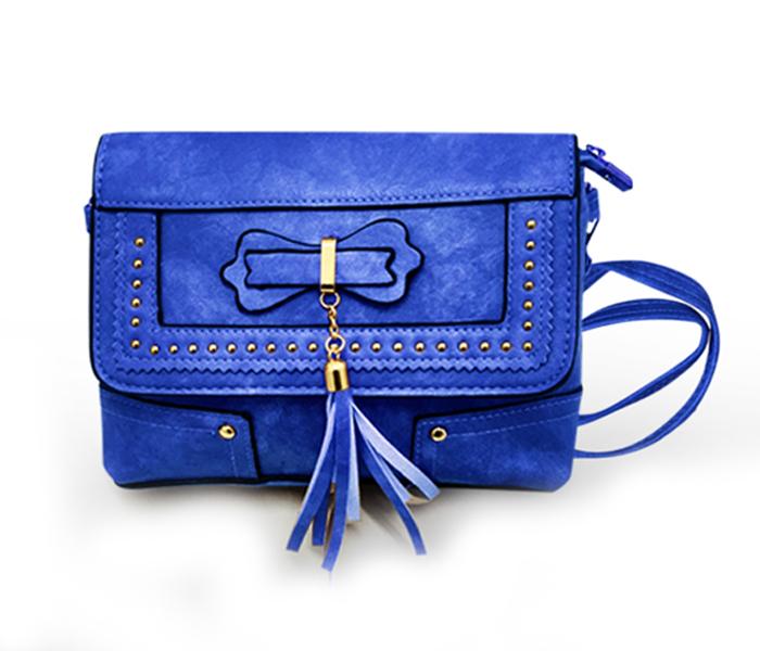 Luxury Women  High Quality PU Leather Hand Bag 3001 - Blue - Zoom Image