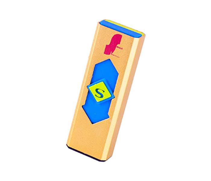 Smart USB Rechargeble Electronic Lighter - Metalic Gold  - Zoom Image