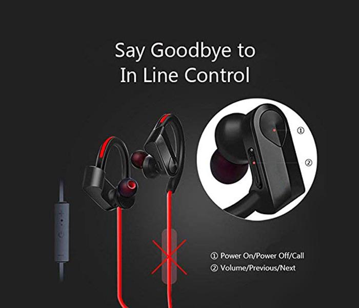 High Quality Wireless Bluetooth Sport Headset - Black - Zoom Image 1