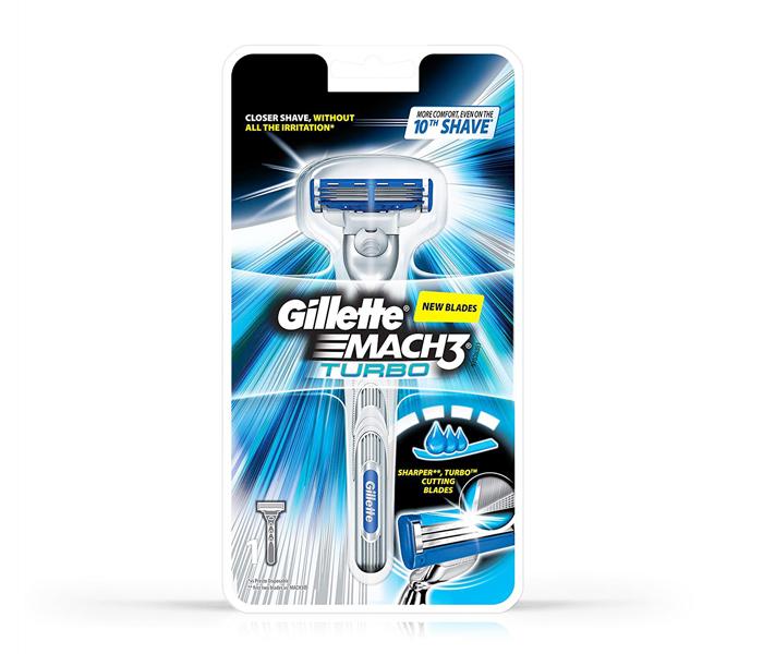 Gillette Mach 3 Turbo Manual Shaving Razor - Zoom Image