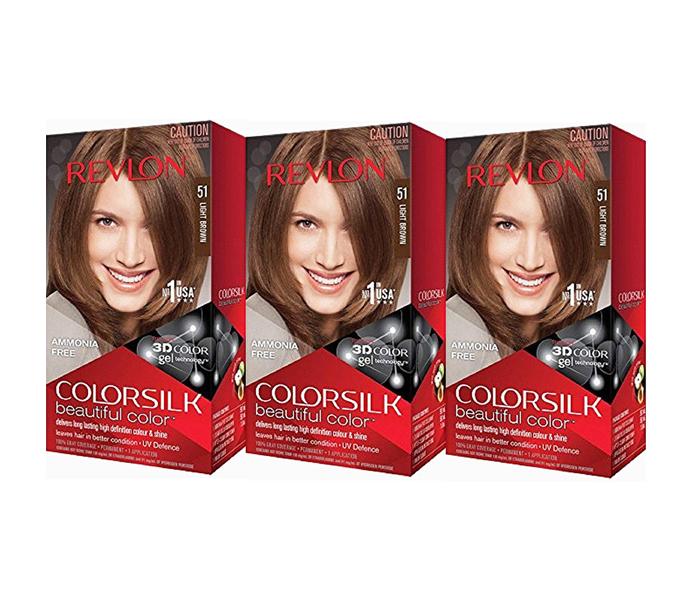 Revlon Colorsilk Beautiful Color - Light Brown (3 Count ) - Zoom Image