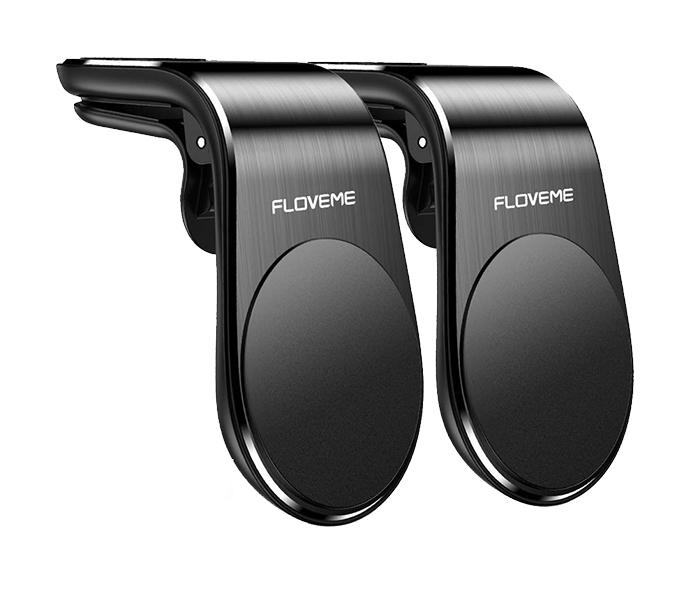 Trands TR-HO486-DL01 2Pieces Floveme 5N52 Magnetic Phone Car Mount - Black - Zoom Image