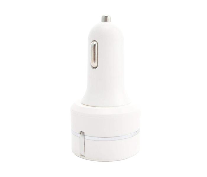 Smart Car Charger with Built-in Cable Lightning,Micro USB for iPhone, iPad and Android  - Zoom Image 1