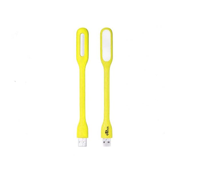 Mini Portable Flexible USB LED  Booking Light For Laptop - Yellow - Zoom Image 1