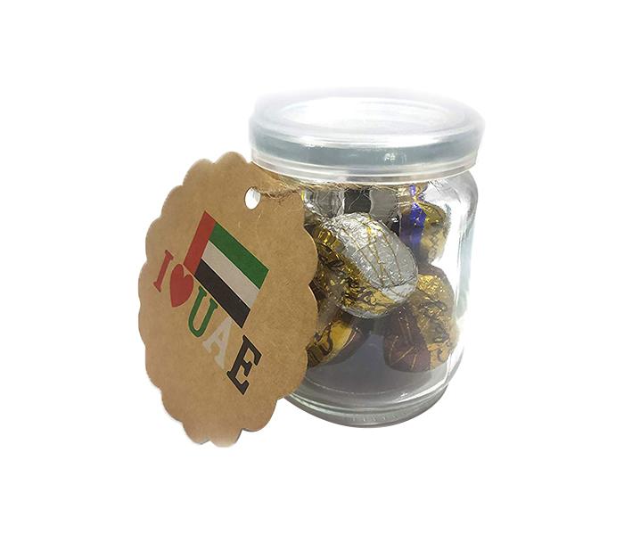 KMTE Chocolate jar with I Love UAE Flag - Set of 6 - Zoom Image