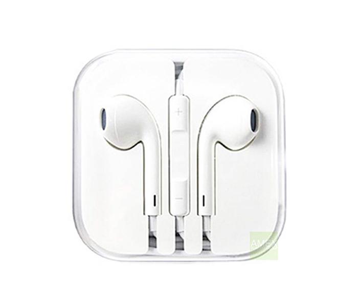 White Headsets Handfree with Mic for iPhone - Zoom Image