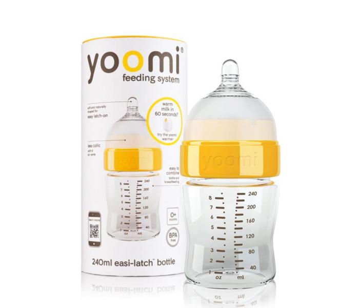 Yoomi 8oz Feeding Bottle + Slow Flow Teat UK Y18B_YCCO - Zoom Image 2