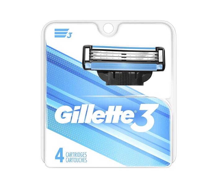 Gillette 3 Razor Cartridges - Pack of 4 - Zoom Image 1