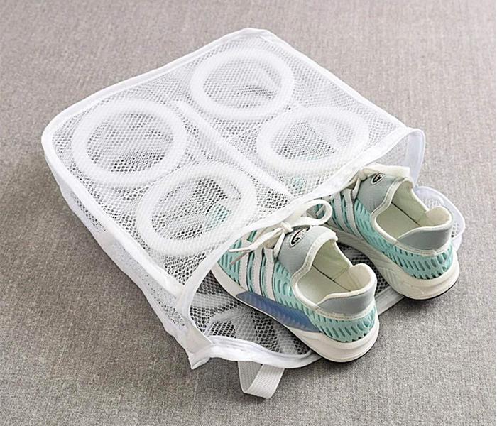 Mesh Laundry Shoes Bags for Washing Machine Dry Shoe Organizer Protector Hanging Bags Home Storage Organizer - Blue - Zoom Image 2