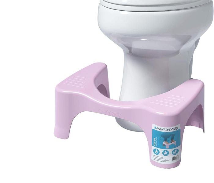 Squatty Potty Curve - Pink Toilet Stool SPC-7P - Zoom Image 1