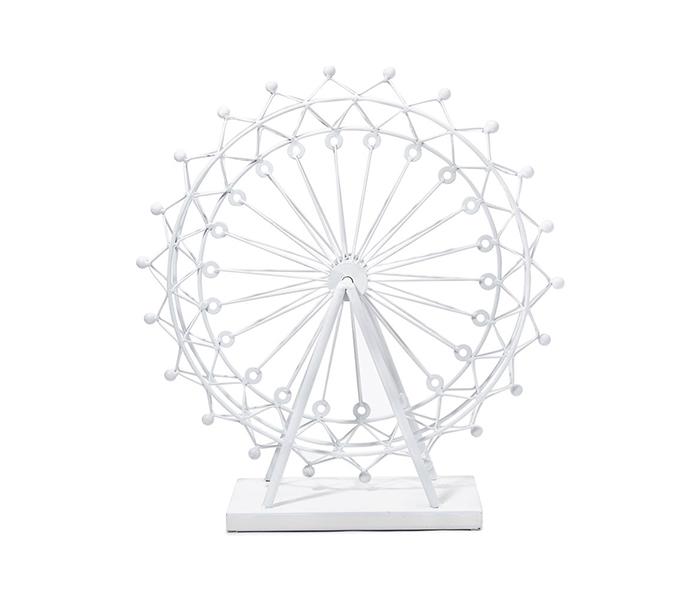 KMTE Kreative Steel Decorative Wheel - White, 44 x 48 x 14cm - Zoom Image 2