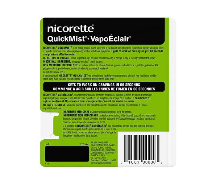 Nicorette QuickMist Nicotine Spray Fresh mint - Pack of 2 - Zoom Image 4