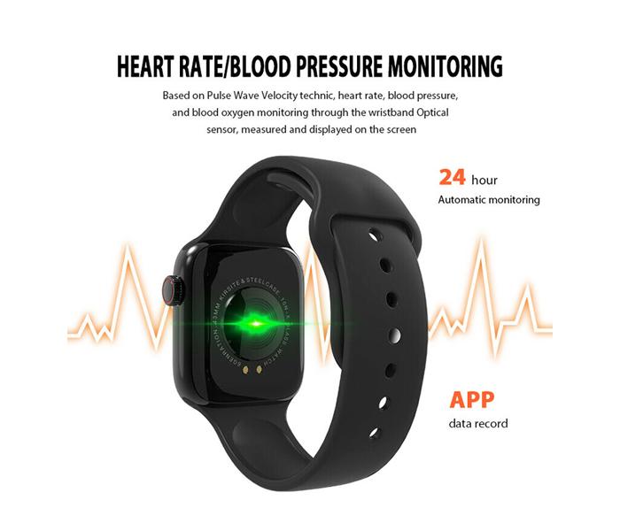 W4 Smart Watch Heart Rate Blood Pressure Monitor Sports Tracker Bracelet - Black - Zoom Image 3