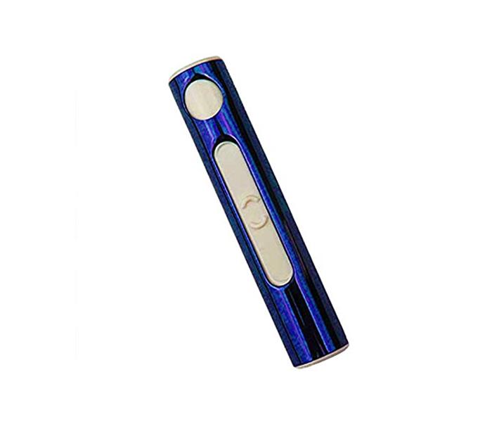 Smart USB Windproof Rechargeable and Flameless Cigarette Lighter - Blue - Zoom Image 1