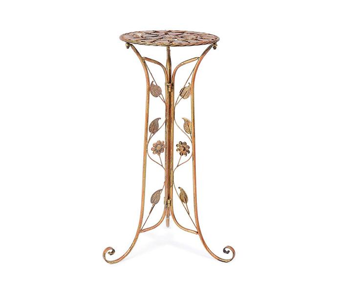 KMTE Kreative Steel Flower Pot Stand - Gold, 40 x 72 x 31cm - Zoom Image