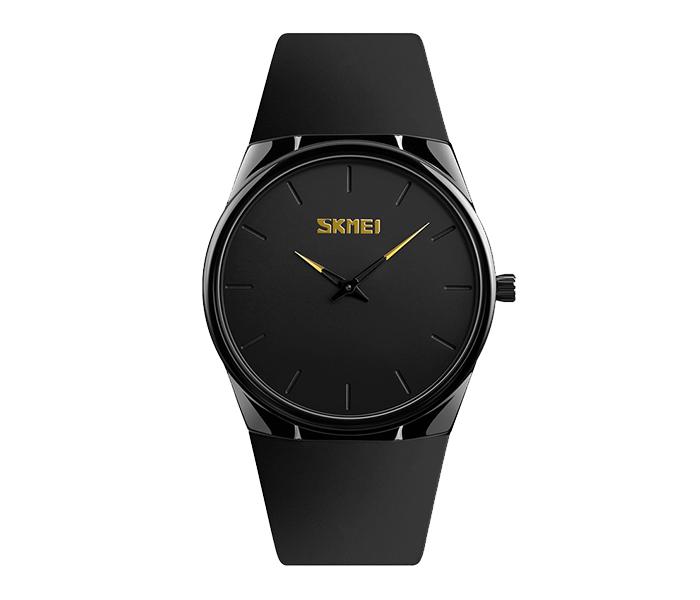 Skmei 1601S Men Quartz Pu Band Watch - Black - Zoom Image