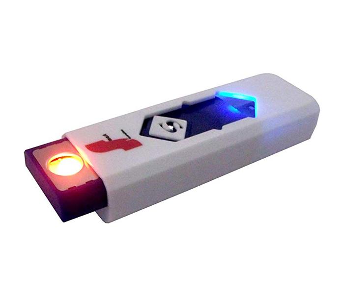 Electronic Rechargeable USB Lighter - White - Zoom Image 2