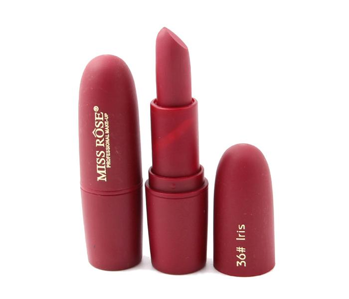 Miss Rose 7301-026M96 Matte Finish Velvet Waterproof Lipstick 36 Iris - Zoom Image 2