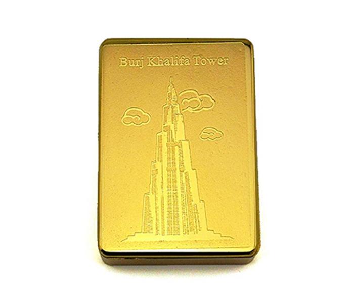 Smart USB Rechargeable and Flameless Cigarette Lighter - Gold (Burj Khalifa Design) - Zoom Image 1