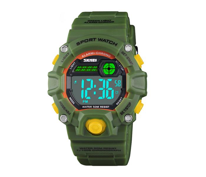 Skmei 1484 Hot Selling Kids Watch - Army Green - Zoom Image