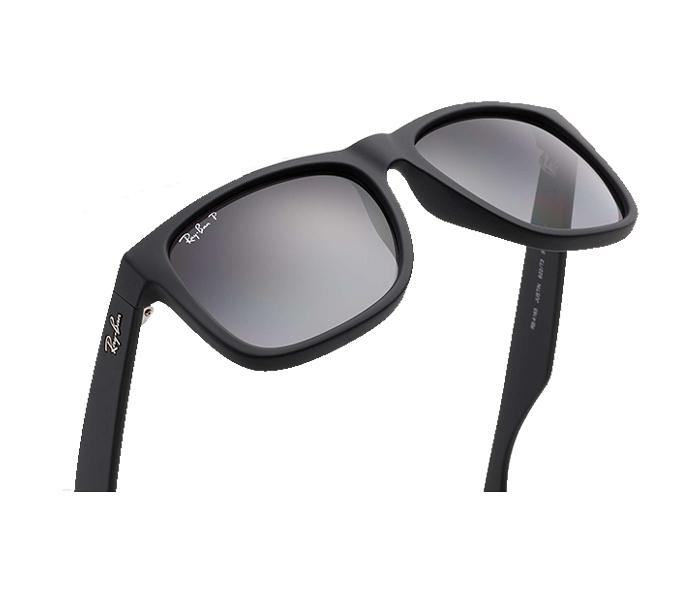 Ray Ban RB4165F 622 T3-3P Justin Plastic Rectangle Black Frame with Black Gradual Polarized Lens  - Zoom Image 3