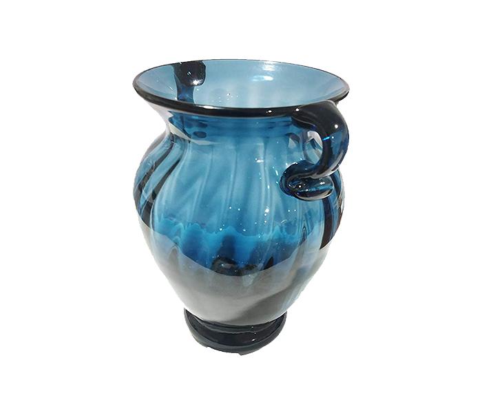 KMTE Glass Vase with Flower - Blue - Zoom Image 3