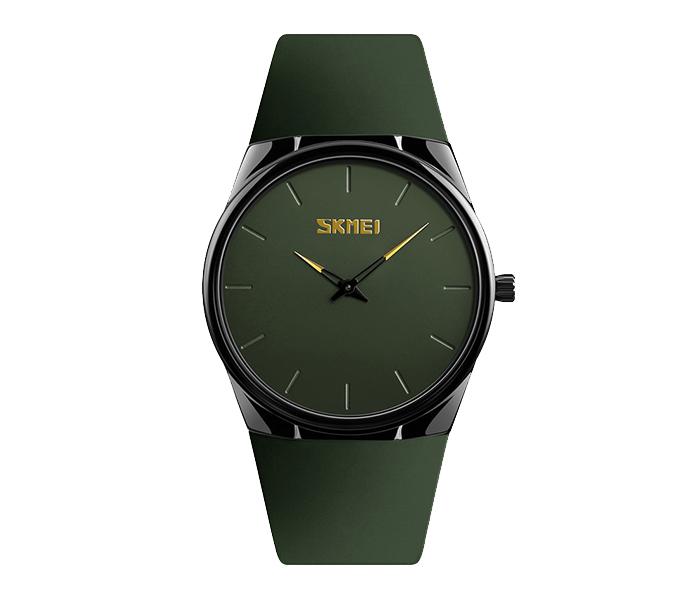 Skmei 1601S Men Quartz Pu Band Watch - Army Green - Zoom Image