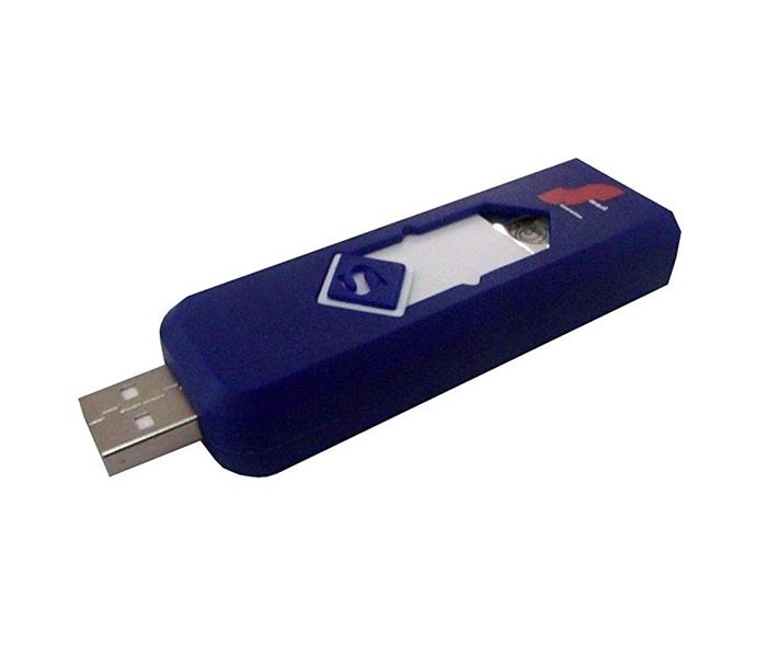 Electronic Rechargeable USB Lighter - Blue  - Zoom Image 1