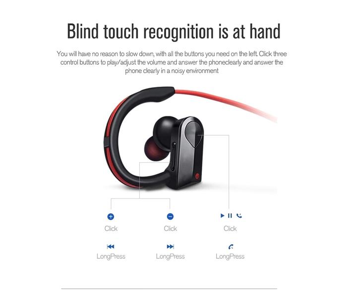 High Quality Wireless Bluetooth Sport Headset - Black - Zoom Image 4