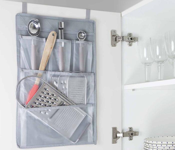 Rayen 2081 All Purpose Kitchen Hanging Storage - Grey - Zoom Image 3