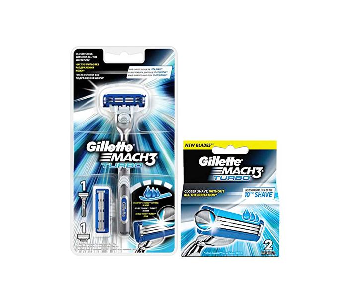 Gillette Mach3 Turbo Men Razor with 4 Cartridge - Zoom Image