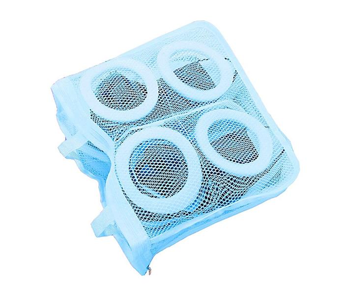 Mesh Laundry Shoes Bags for Washing Machine Dry Shoe Organizer Protector Hanging Bags Home Storage Organizer - Blue - Zoom Image 1