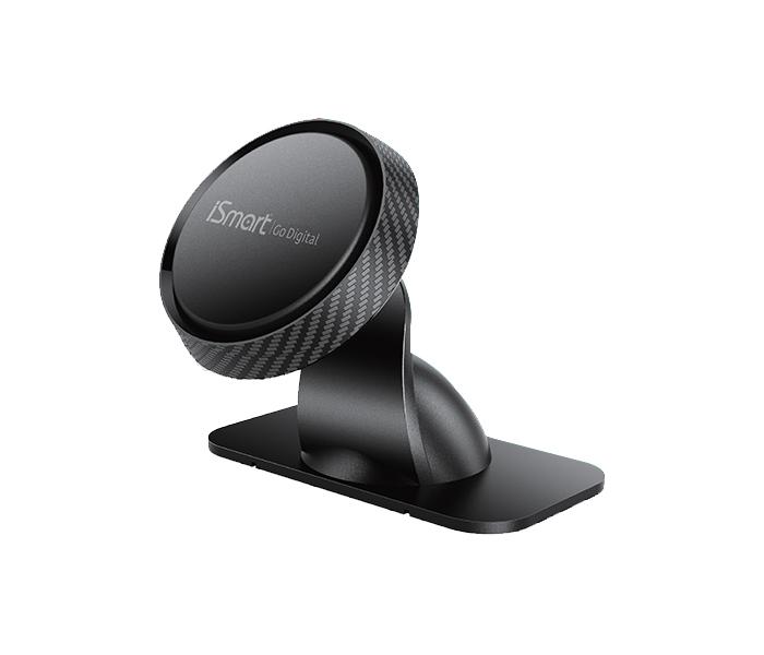 iSmart iHOLD-i50 360 deg Rotation Car Dashboard Magnetic Cell Phone Holder - Black - Zoom Image 1