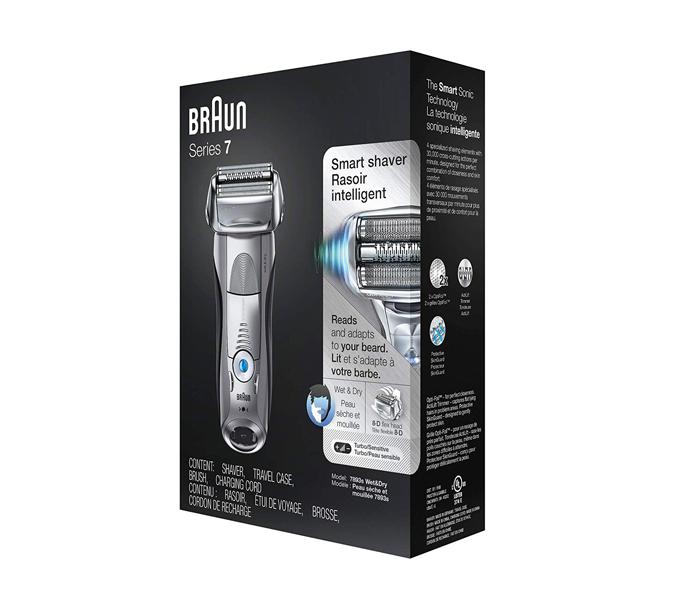 Braun Series 7 Wet &amp; Dry Rechargeable Electric Shaver  - Silver - Zoom Image 2