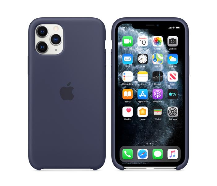 Apple MWYJ2 iPhone 11 Pro Silicone Case - Midnight Blue  - Zoom Image 2