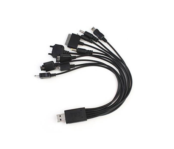 10 in 1 Car and Power Charger Cable 118K - Black - Zoom Image 2