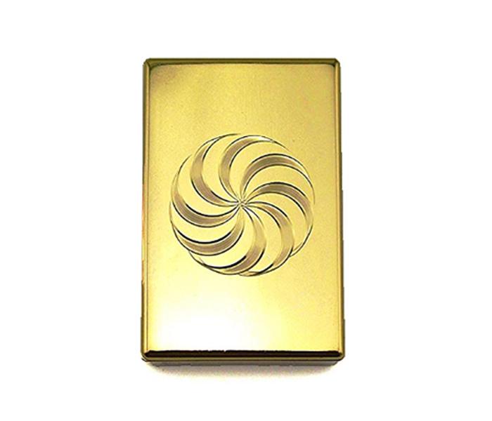 Smart USB Rechargeable and Flameless Cigarette Lighter - Gold (Spiral Design) - Zoom Image 1