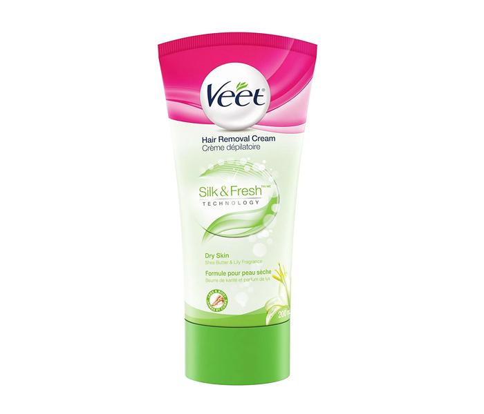 Veet Silk and Fresh Hair Removal Gel/Cream for Legs and Body, Dry Skin - 200 ml  - Zoom Image 1