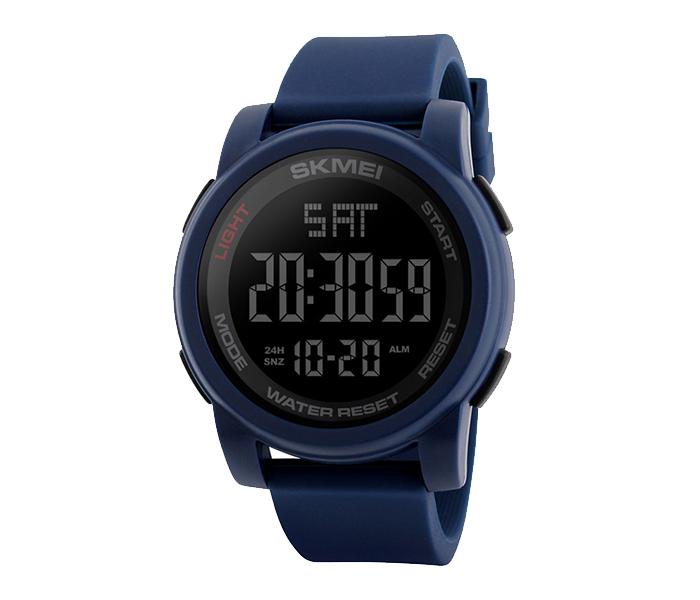 Skmei 1257 Men Sport Digital Waterproof Chrono Watch - Blue - Zoom Image