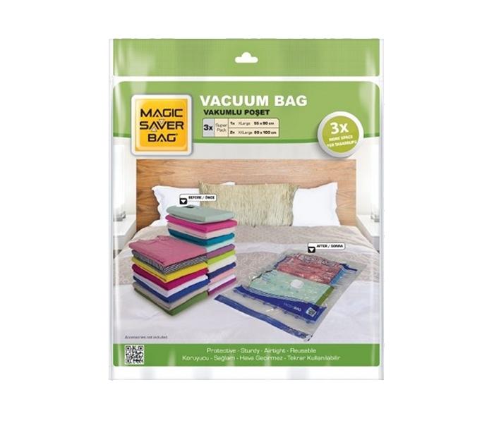 Magic Saver 3425 3 Pack Vacuum Bag - 2 x XXL, 1 x XL - Zoom Image