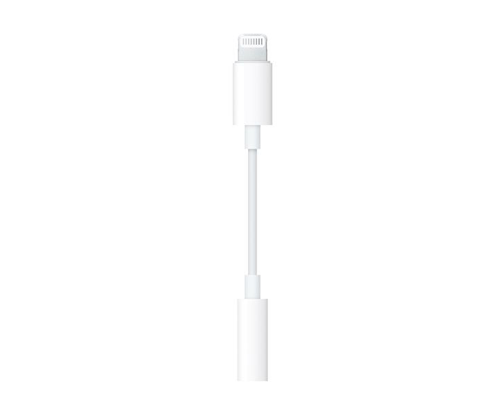 Apple MMX62 Lightning to 3.5 mm Headphone Jack Adapter - White - Zoom Image 2