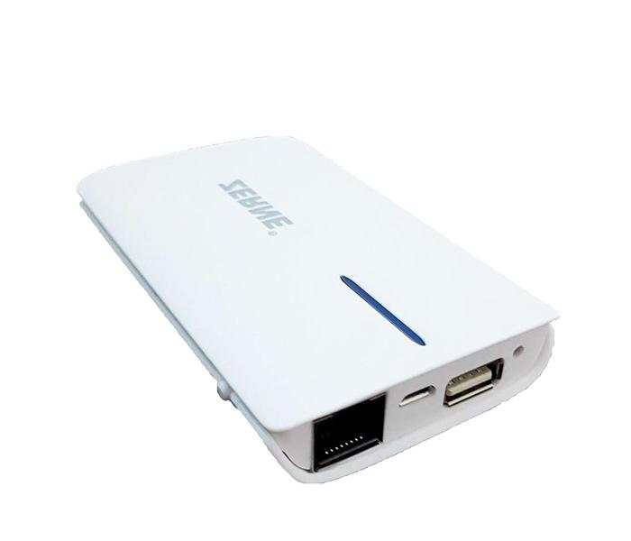 3G Pocket Wifi Router with Wifi Sharing and Power Bank - White - Zoom Image 3