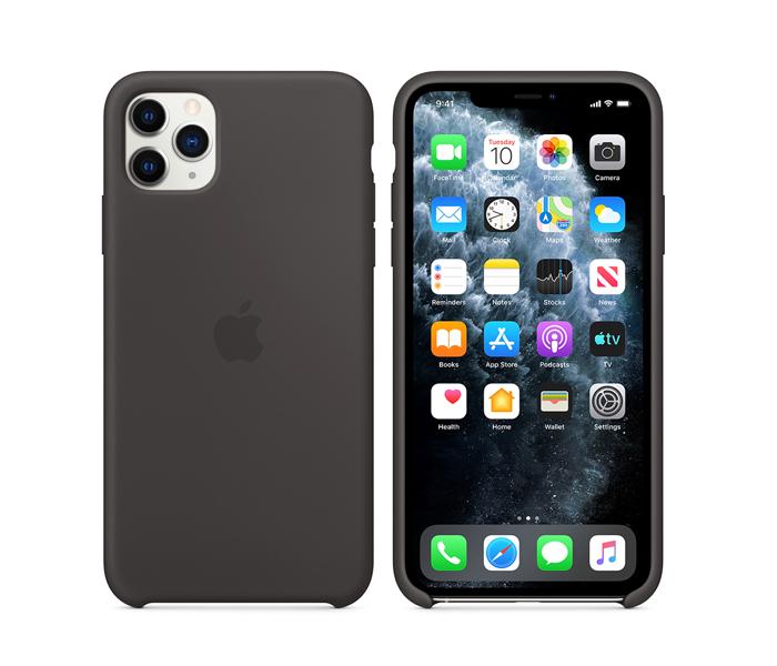 Apple MX002 iPhone 11 Pro Max Silicone Case - Black  - Zoom Image 2