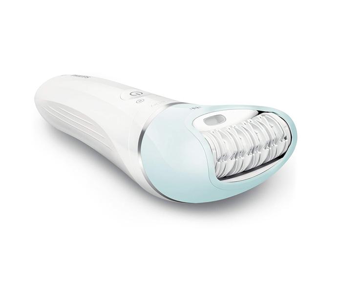 Philips BRE610/00 Satinelle Advanced Hair Removal Epilator with Massage Cap, Cordless, Wet and Dry Use - Zoom Image 3