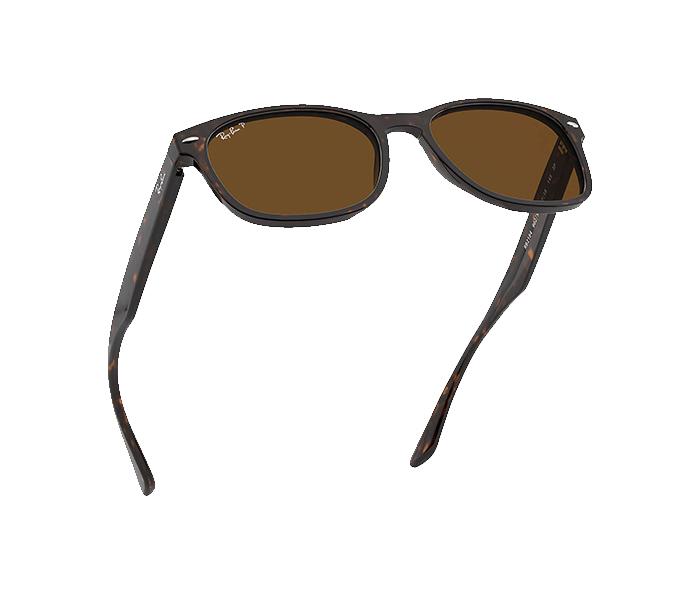 Ray Ban RB2184F 902 57 3P 57 Plorized Square Tortoise Frame with Brown Mirrored Sunglass for Unisex - Zoom Image 3